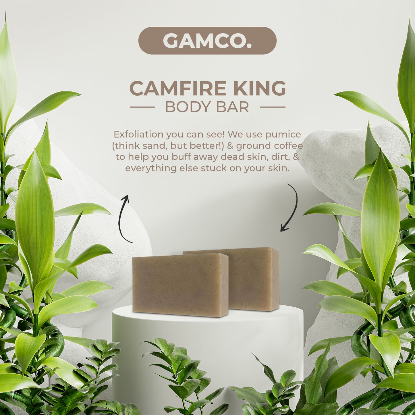 Campfire King Coarse Exfoliating Body Bar - 3-Pack