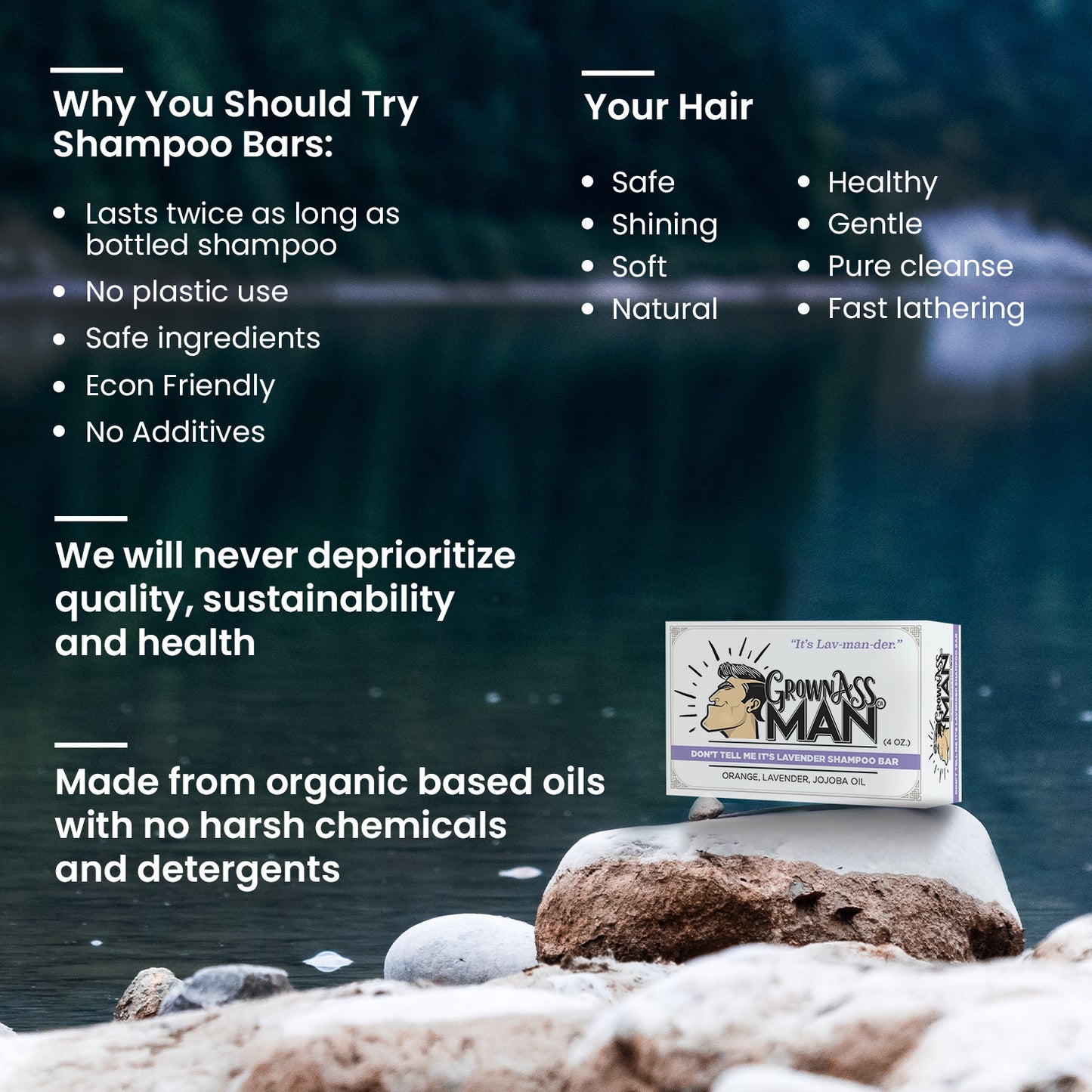 Don't Tell Me It's Lavender Shampoo Bar - 6-Pack