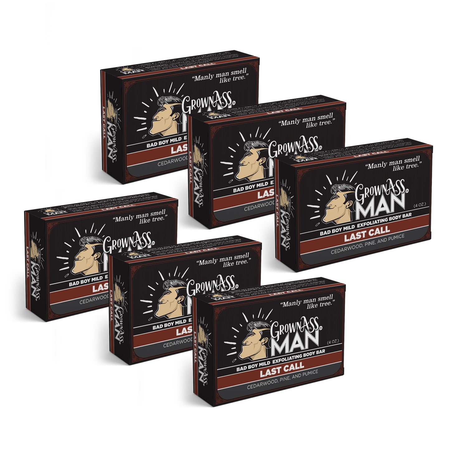 Last Call Mild Exfoliating Body Bar - 6-Pack