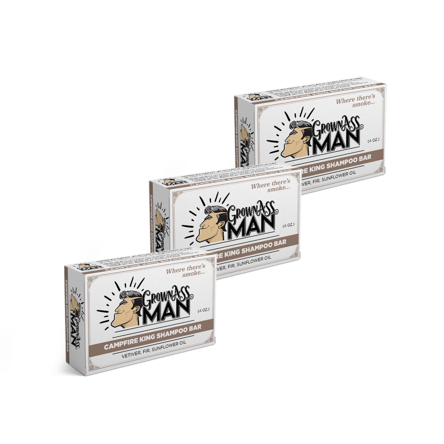 Campfire King Shampoo Bar - 3-Pack