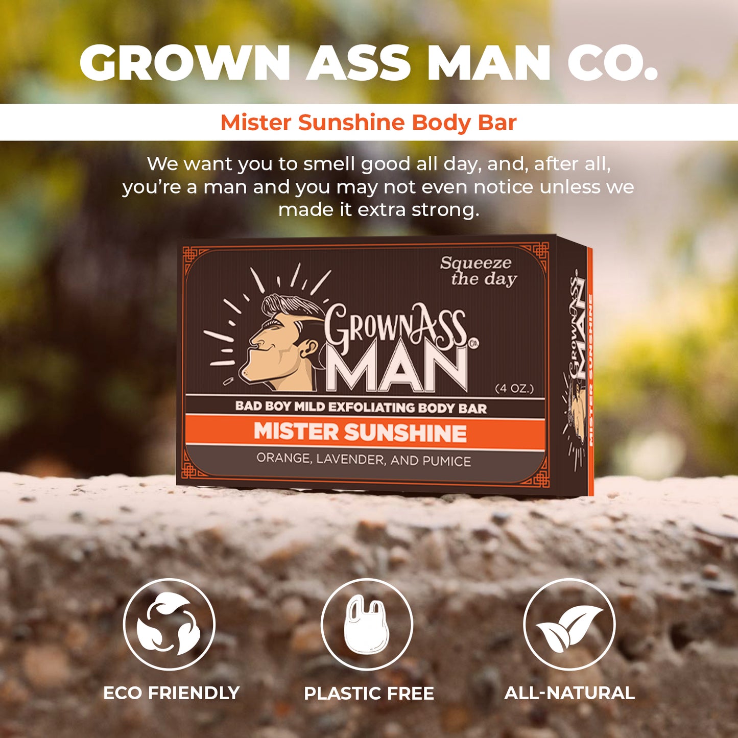 Mister Sunshine Mild Exfoliating Body Bar - 6-Pack