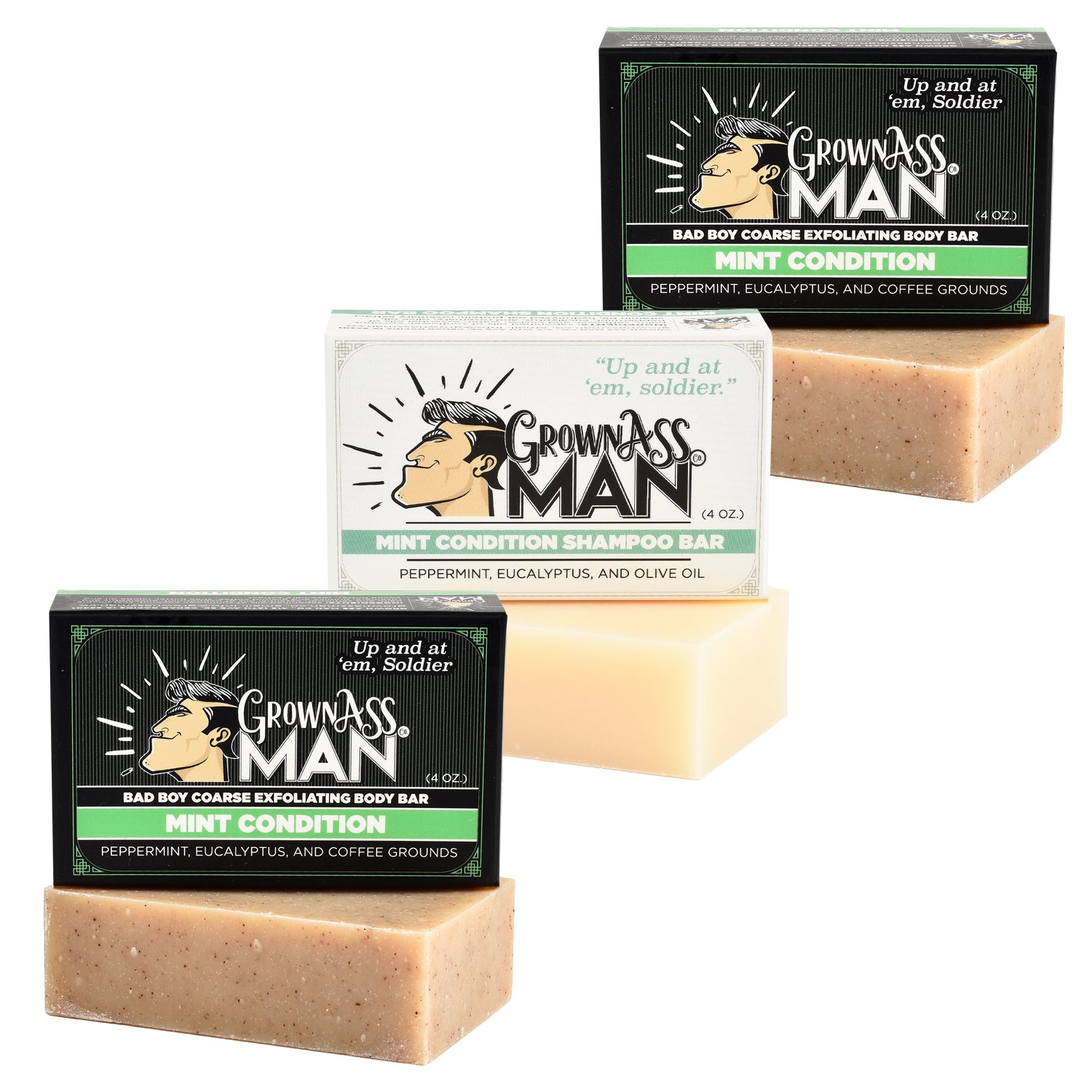 Exfoliating Bar Soap Coffee + Peppermint