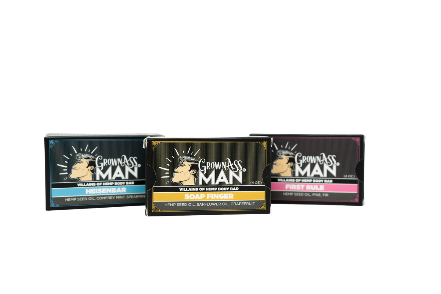 Villains of Hemp Body Bars Variety 3-Pack