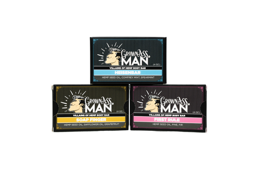 Villains of Hemp Body Bars Variety 3-Pack