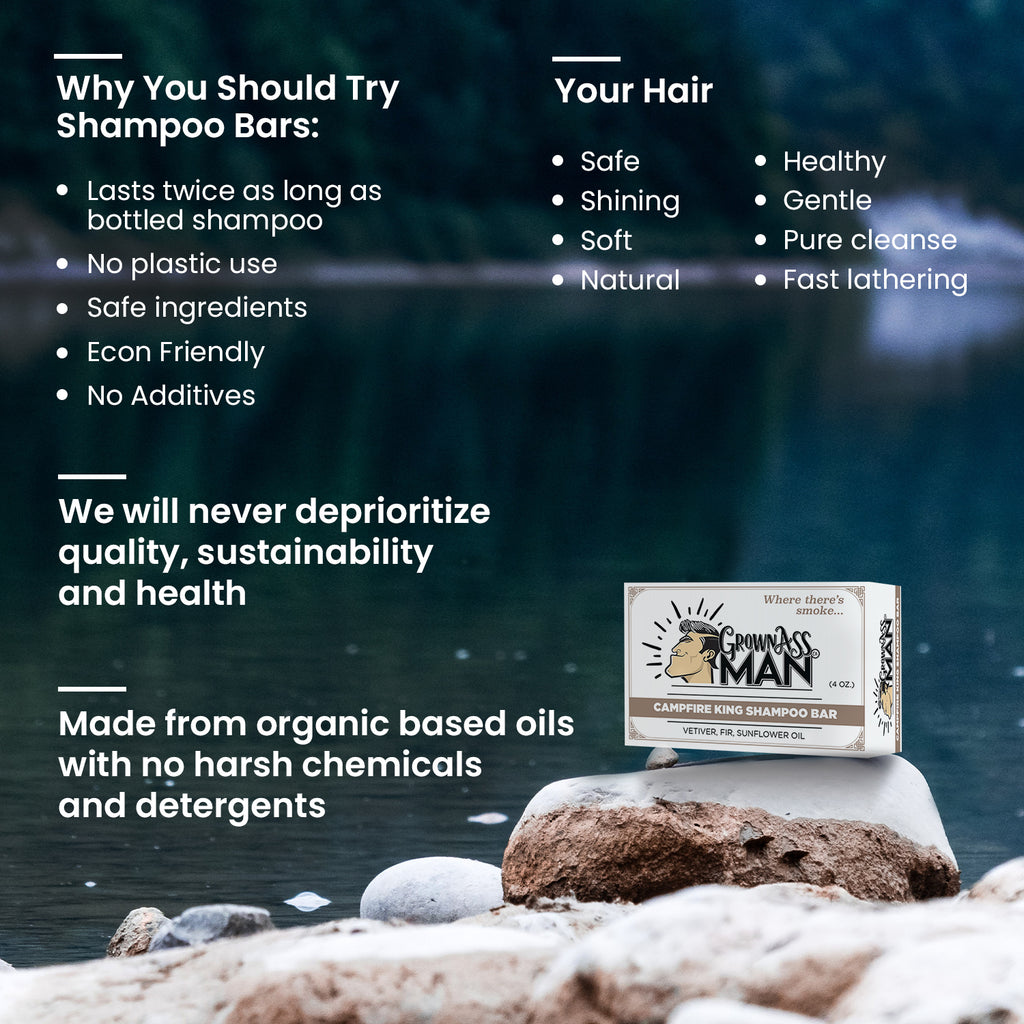 Campfire King Shampoo Bar - 3-Pack