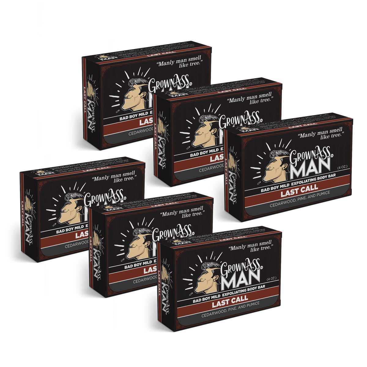 Last Call Mild Exfoliating Body Bar - 6-Pack