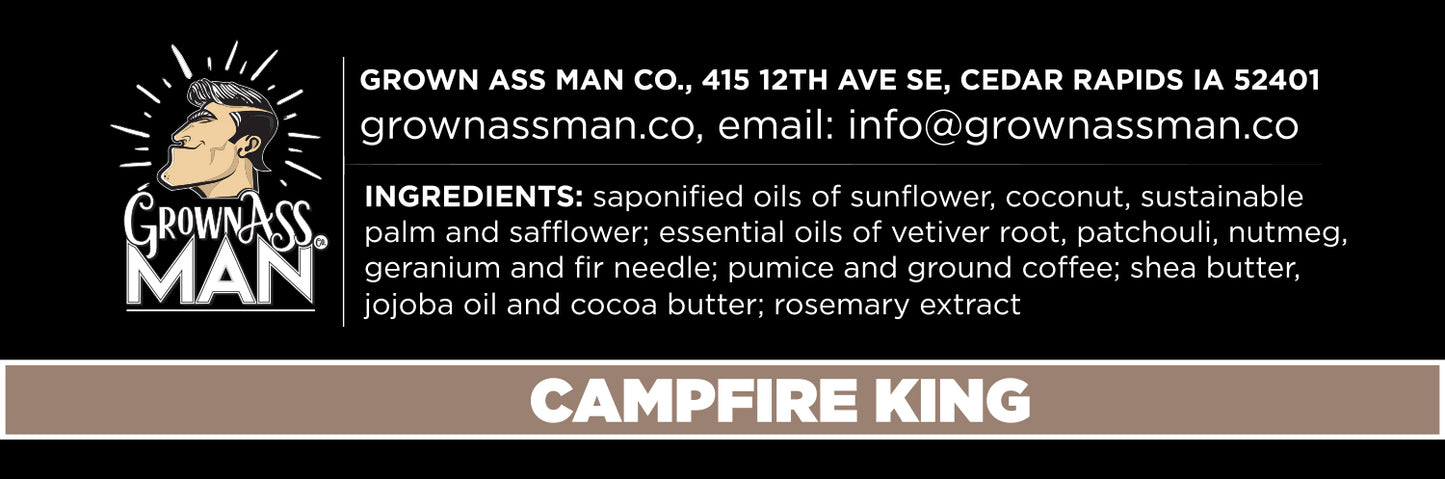 Campfire King Coarse Exfoliating Body Bar - 1-Pack