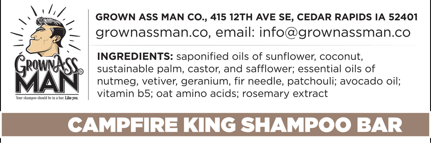 Campfire King Shampoo Bar - 1-Pack