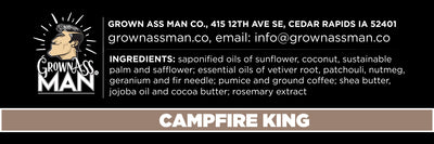Campfire King Coarse Exfoliating Body Bar - 1-Pack