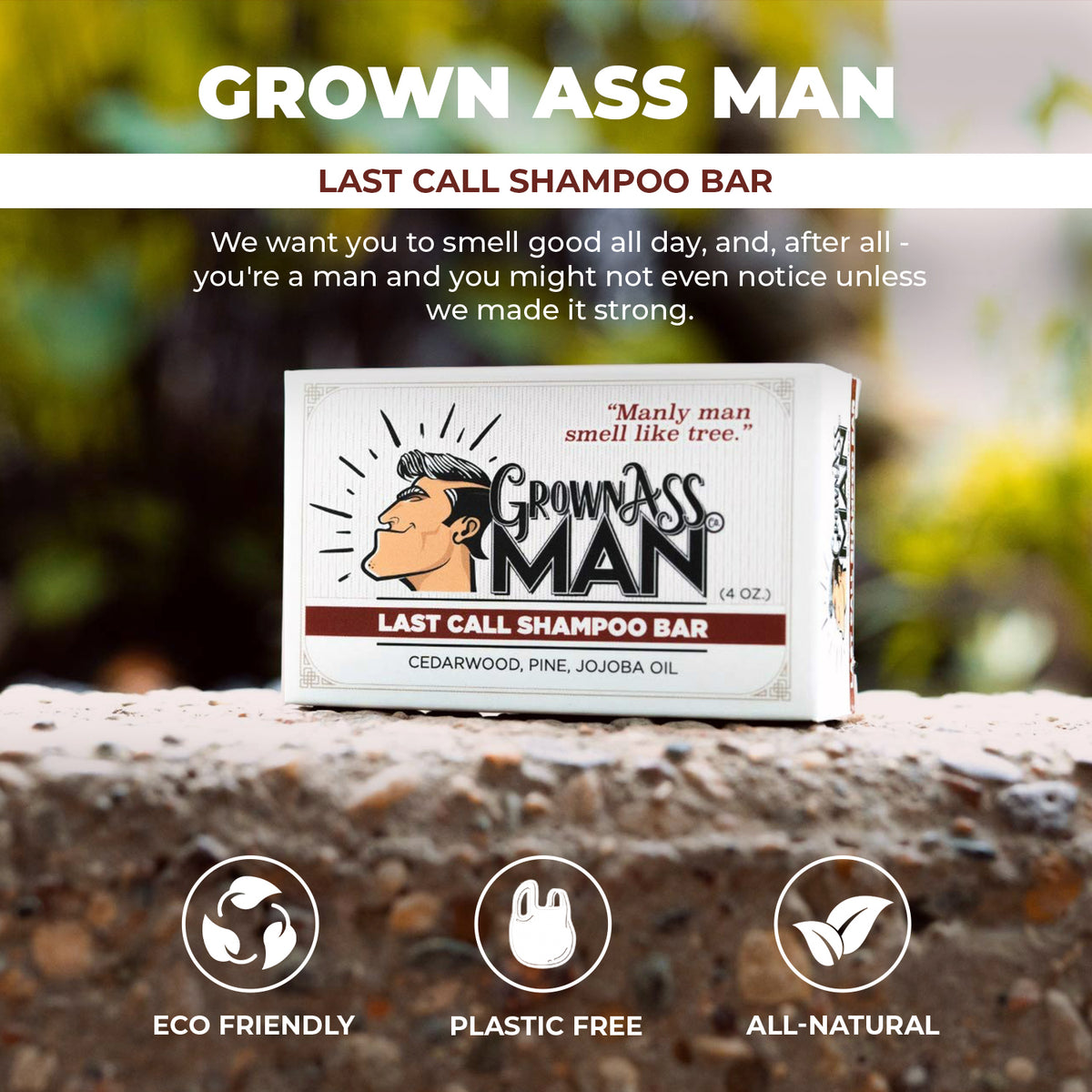 Grown Ass Man Co. Last Call Full Bath Bundle & Soap Tray - 3-Pack