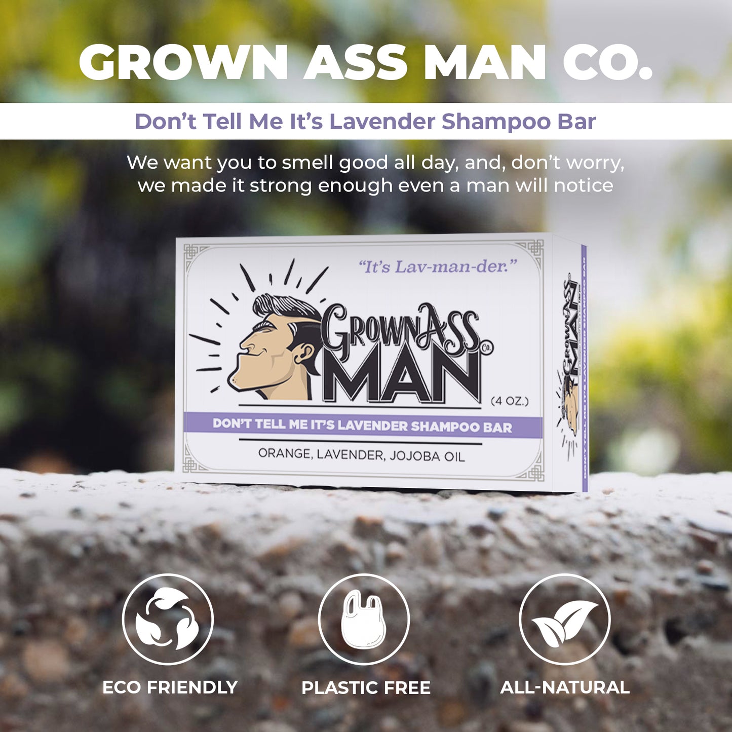 Don't Tell Me It's Lavender Shampoo Bar - 3-Pack