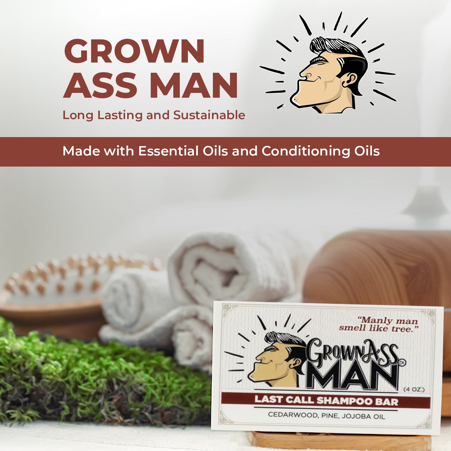 The Woodsman Shampoo & Body Bar Bundle - 3-Pack