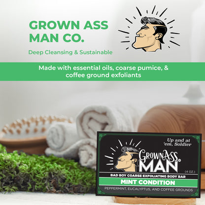 Grown Ass Man Co. Mint Condition Full Bath Bundle - 3-Pack