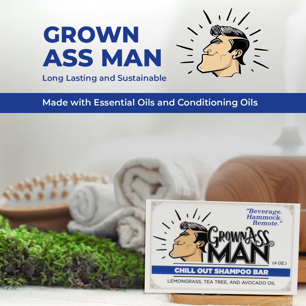 Grown Ass Man Co. Soothing Full Bath Bundle - 3-Pack