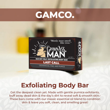 Grown Ass Man Co. Last Call Full Bath Bundle - 3-Pack